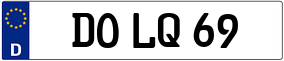 Truck License Plate